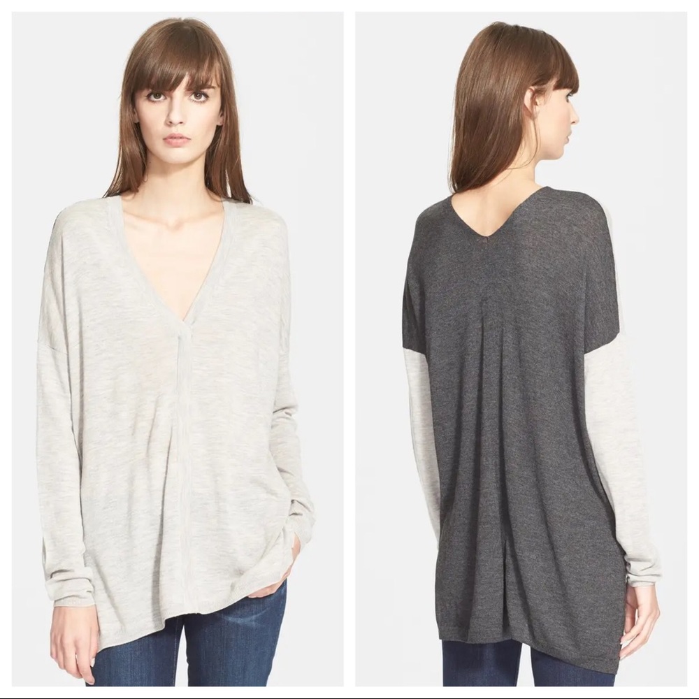 ⭐️ Vince Superwash Color Block Merino Wool Sweater XS